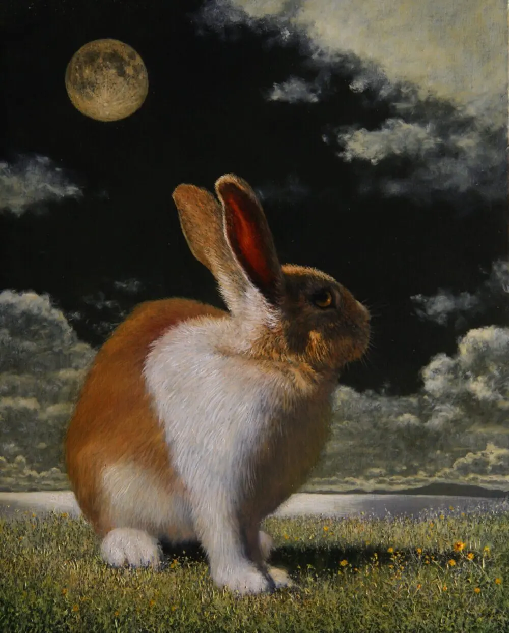 リアリズム　人気画家　中司満夫  夏草の原　6P 洋画　油彩画　写実画 Yahoo!オークション - 注目の細密写実画家 中司満夫の傑作 『風